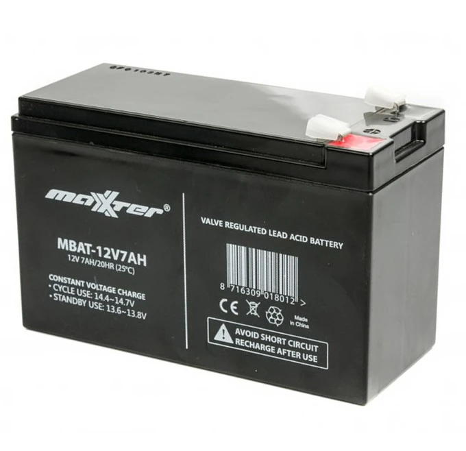 Акумуляторна батарея Maxxter 12V 7Ah (MBAT-12V7AH)