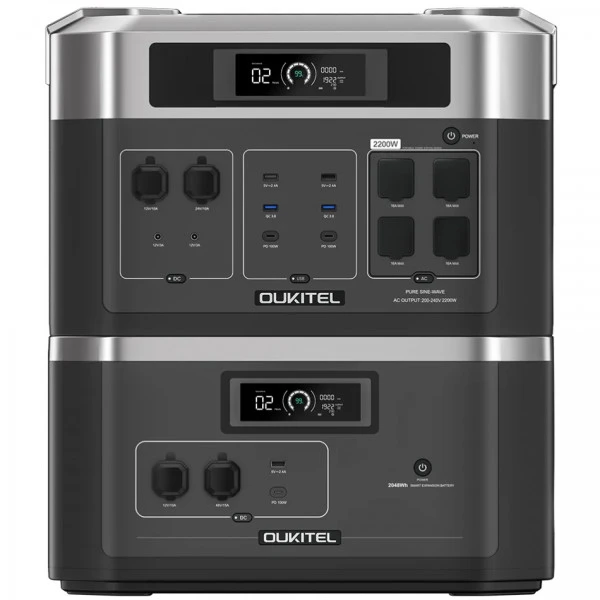 Зарядна станція + батарейный модуль Oukitel BP2000E 4096Wh (BP2000E+B2000E)