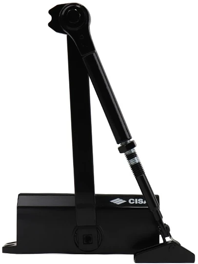 Доводчик дверний Cisa 60461.03.0.44 STD HO з фіксацією до 80 кг чорний (37898) фото 4