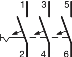 Автоматичний вимикач Hager NDN363 (3P 10kA D-63A 3м) фото 2