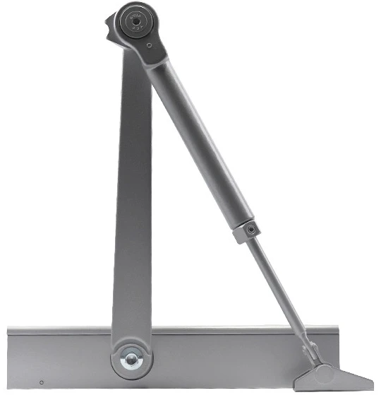 Доводчик дверной Cisa C1611.05.0.97 Professional Plus2 BC STD HO с фиксацией до 120 кг серый (37925) фото 4