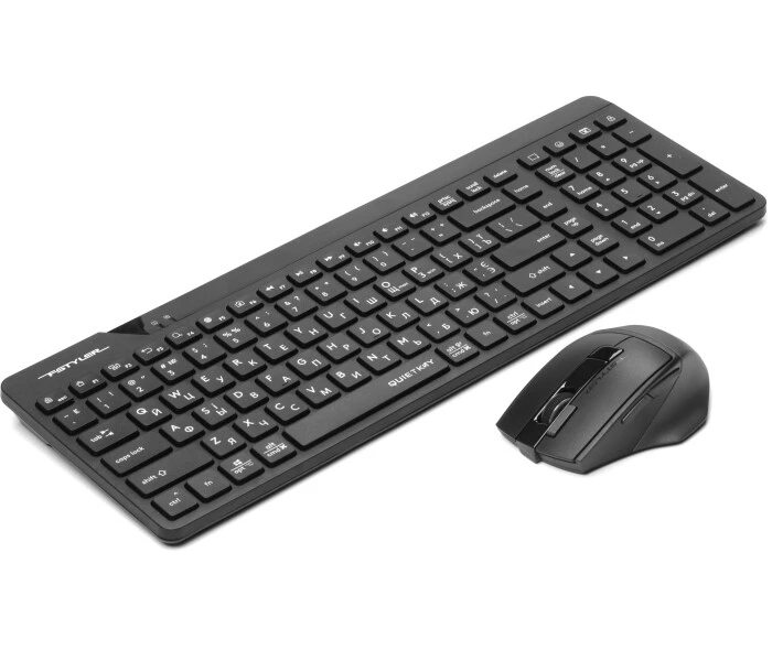 Комплект бездротовий клавіатура + миша A4Tech FG2400 Air Black фото 3