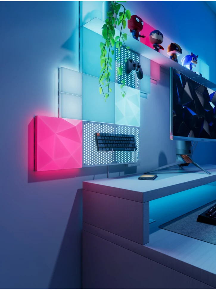 Розумні світлові панелі Nanoleaf Blocks Combo XL з підтримкою HomeKit і Matter - 9 шт. (N8100K02-10CB) фото 6