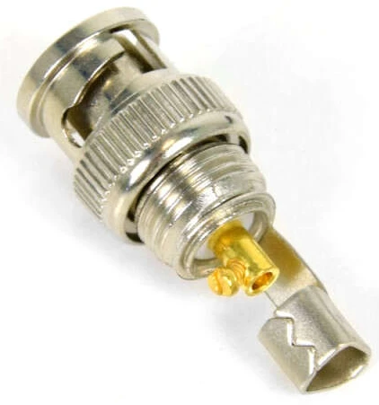 Роз'єм Atis BNC-P пластик під винт, прямий фото 3