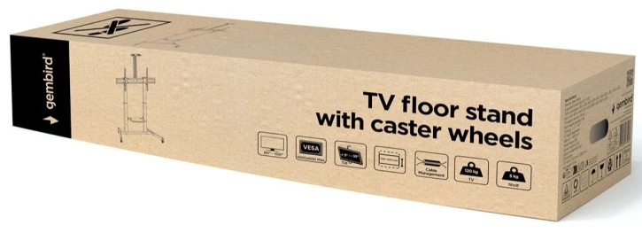 Підлогова підставка Gembird TVS-100T-03 60"- 100" (до 120 кг) фото 5