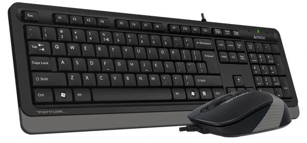 Комплект дротовий клавіатура + миша A4Tech F1010 Gray фото 3