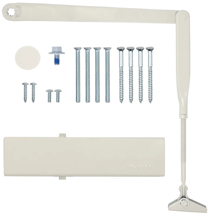 Доводчик дверний Cisa C1610.05.0.45 Professional Plus2 BC STD до 120 кг FIRE білий (37918) фото 6