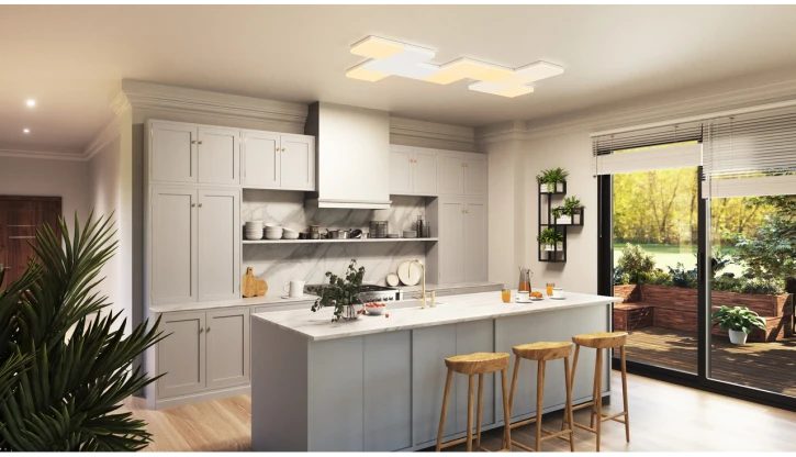 Додатковий розумний модульний стельовий світильник Nanoleaf Skylight Expansion Pack — 1 шт., Apple Homekit (NF083E00-1SL) фото 7