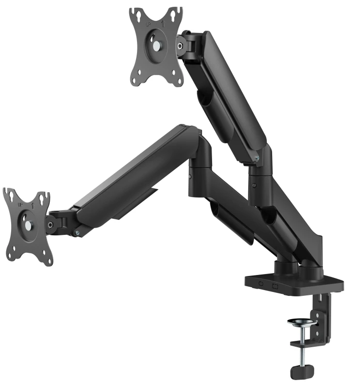 Кронштейн для 2 моніторів Gembird MA-DA2U-01 17"- 32", з USB-портами фото 4