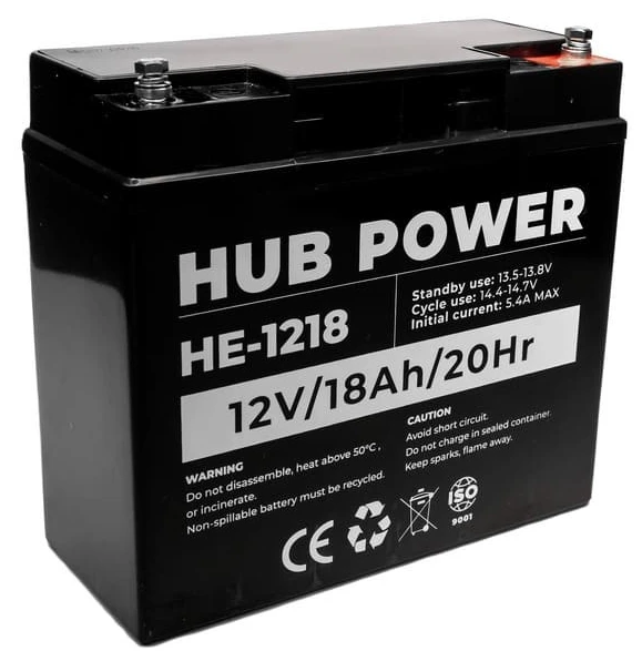 Акумулятор Hub Power HE-1218 12В 18 Аг