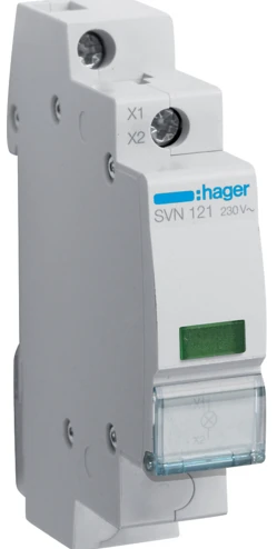 Індикатор LED Hager SVN121 230В зелений