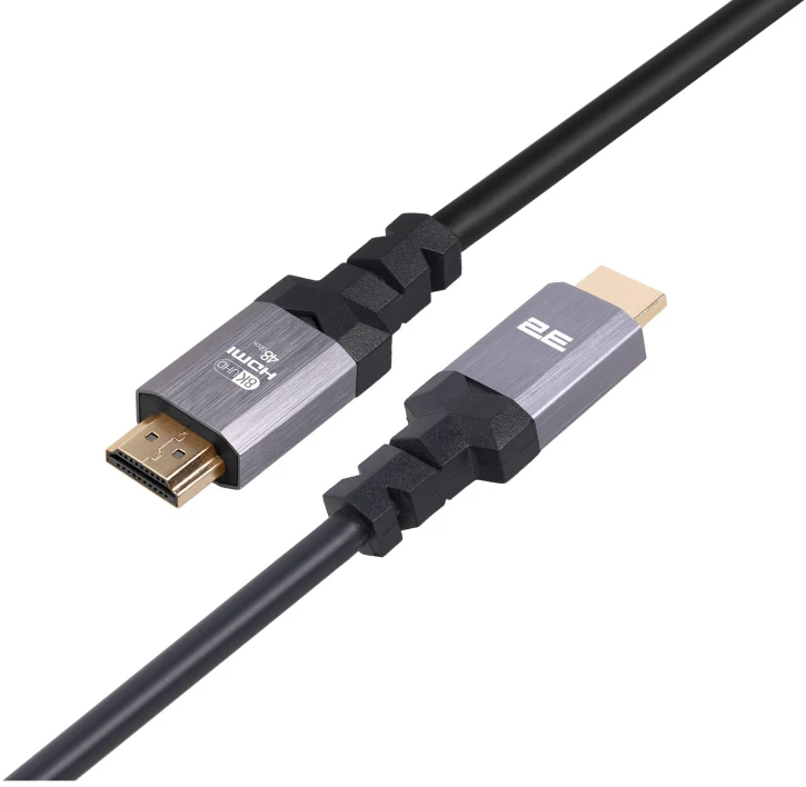 Кабель 2E HDMI Ultra High Speed 3 м Black/Silver (2EW-1143-3M) фото 2