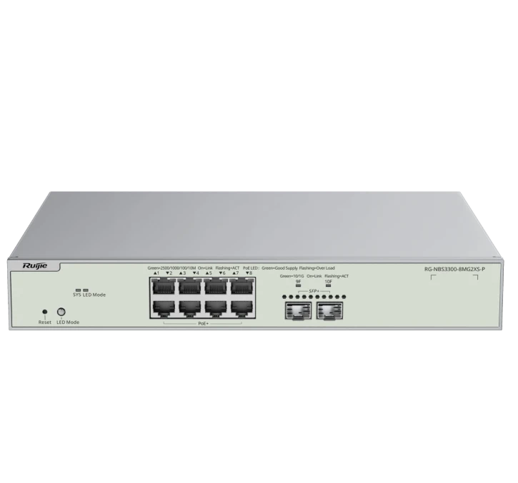 Комутатор Ruijie RG-NBS3300-8MG2XS-P