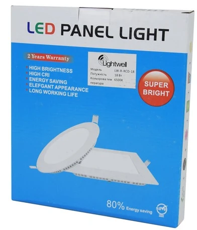 Світильник точковий врізний Lightwell LW-R-RCD-18 (18Вт, 6500К) фото 3
