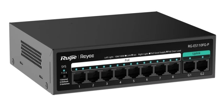 Комутатор Ruijie RG-ES110FG-P фото 2