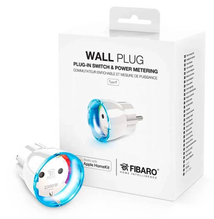 (Уцінка) Розетковий вимикач з лічильником електроенергії Fibaro Wall Plug для Apple HomeKit - FGBWHWPE-102 фото 7