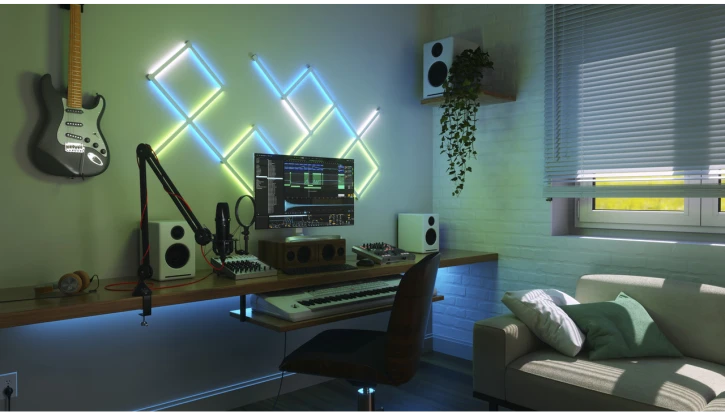 Розумна система освітлення Nanoleaf Lines 90 Degrees Starter Kit Apple HomeKit 4 шт (NL59K02-4SN00) фото 8