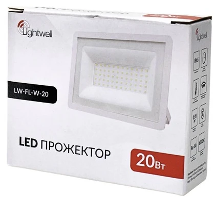 Прожектор LED Lightwell LW-FL-W-20 20 Вт фото 3