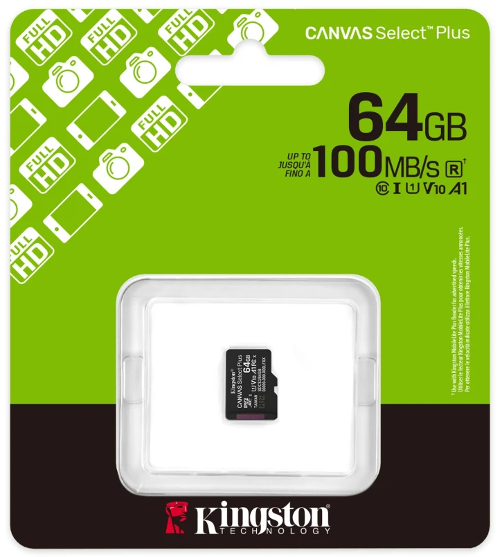 Карта пам'яті Kingston MicroSDXC 64GB UHS-I Class 10 (SDCS3/64GBSP) фото 3