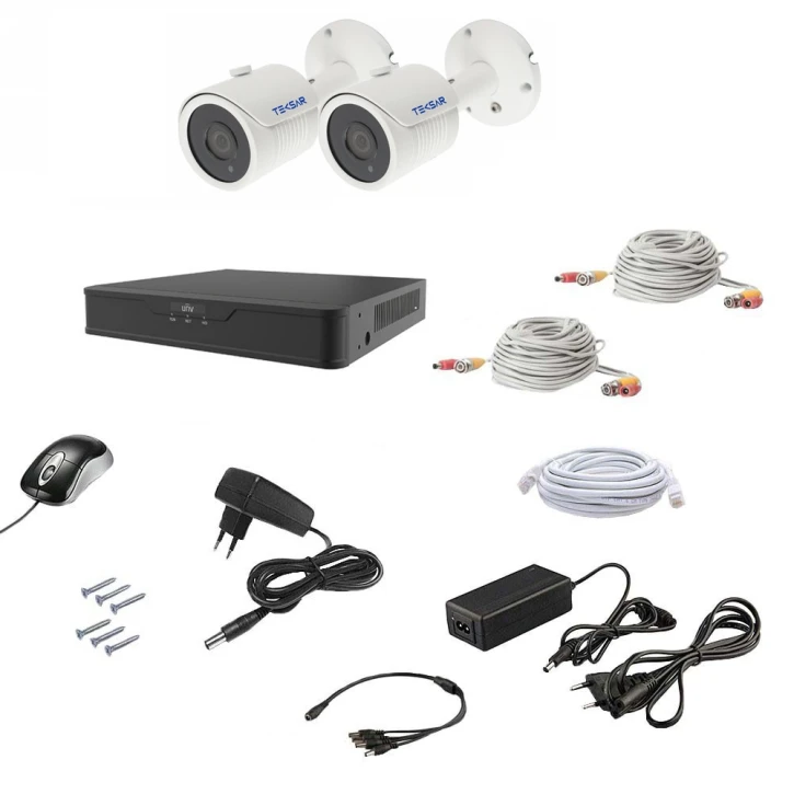 Комплект видеонаблюдения AHD 2OUT 5MEGA Tecsar 12504