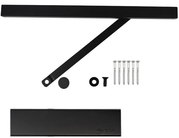 Доводчик дверной Cisa C2010.03.0.90 Professional Plus2 SLD до 60 кг FIRE черный (37928) фото 5