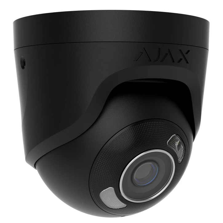 Проводная охранная IP-камера Ajax TurretCam HL (8 Mp/4 mm) Black (126266.197.BL1)