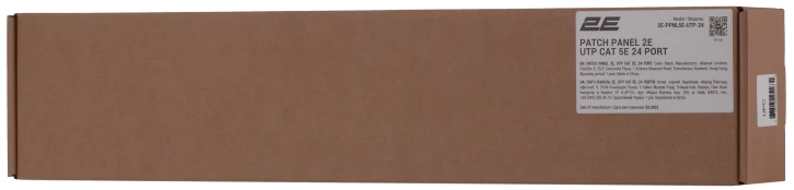 Патч-панель 2E 24, САТ 5E, UTP, 19″, 1U (2E-PPNL5E-UTP-24) фото 4