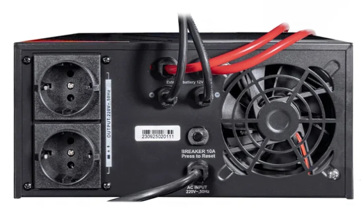 Інвертор з функцією ДБЖ Kraft KRF-AVR1000VA/800W-12V Black (42-00092) фото 4