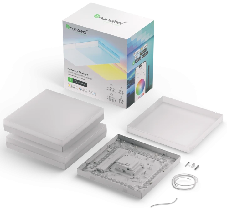 Розумна система освітлення Nanoleaf Skylight Starter Kit — 3 шт., Apple Homekit (NF083K02-3SL) фото 2