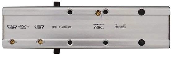 Доводчик дверний Cisa C1611.03.0.88 Professional Plus2 BC STD HO з фіксацією до 80 кг коричневий (37915) фото 5