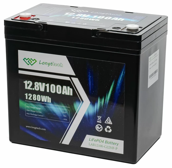 Аккумулятор Longttech LAR12100-G22NF-P LiFePo4 12.8В 100Аг