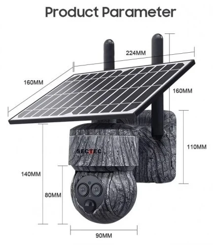 Відеокамера Sectec ST-557-6M-12X-4G-EU-G (6Мп, PTZ, 12000mAh) фото 10