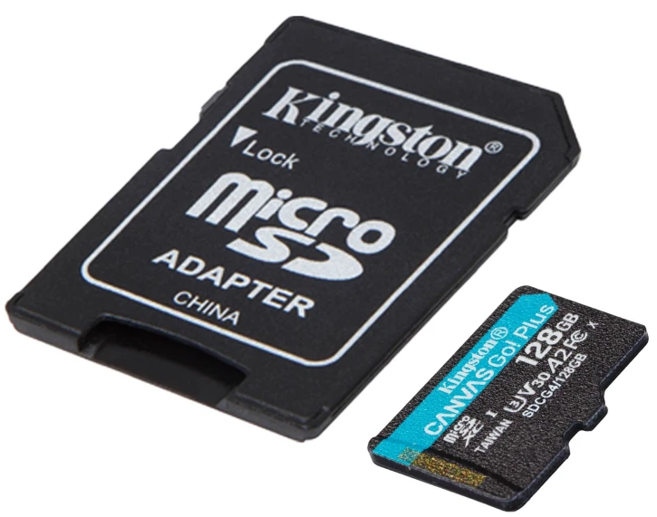 Карта пам'яті Kingston 128GB microSDXC сlass 10 UHS-I U3 V30 A2 Canvas Go Plus G4 (SDCG4/128GB) фото 2