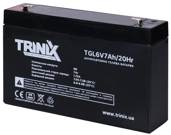 Акумулятор TriniX TGL6V7Ah/20Hr GEL