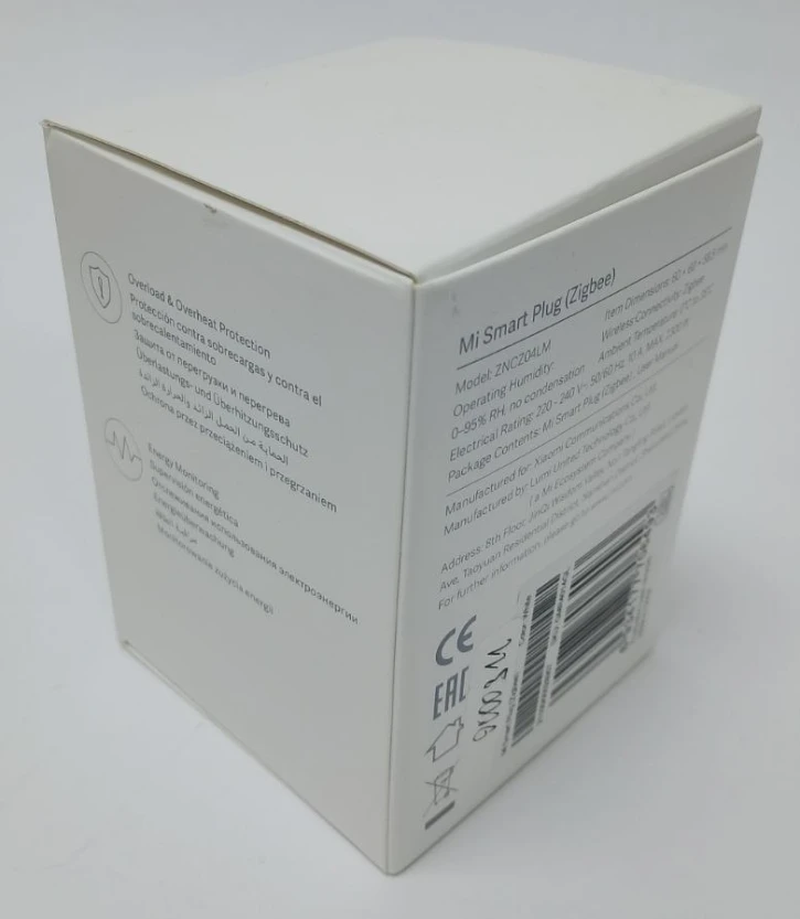 (Уценка) Умная накладная розетка Xiaomi Smart Plug EU Zigbee 10А европейская фото 5