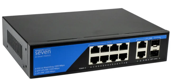 PoE комутатор SEVEN P-7328FG-2SFP