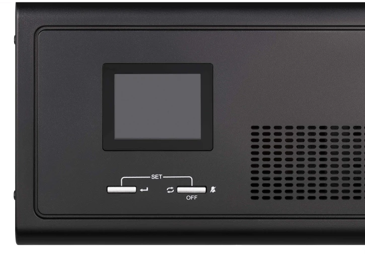 Инвертор 2E HI1600 1600W, 24V – 230V, LCD, AVR, 2xSchuko + DC output Black (2E-HI1600) фото 4