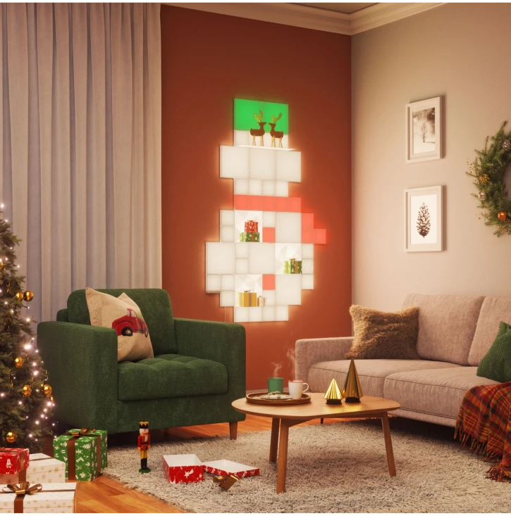 Додатковий комплект панелей Nanoleaf Blocks Small Squares Add-On Kit з підтримкою HomeKit і Matter — 4 шт. (N8100E00-4SS) фото 5