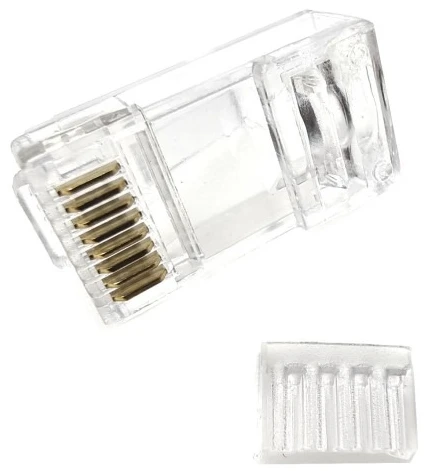 Конектор E-server RJ45 UTP 6 кат. 8P8C 50 мкм зі вставкою (WT-6028-SOLID) фото 3