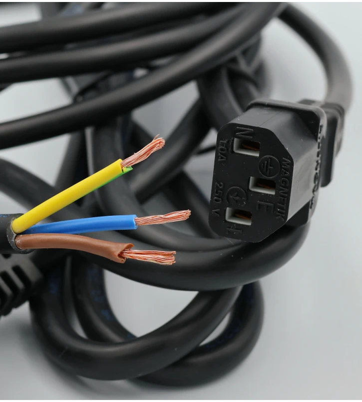 Кабель живлення Kingda С13-CEE 7/7 1 м (CMS-PC6065-0.75-1m) фото 4