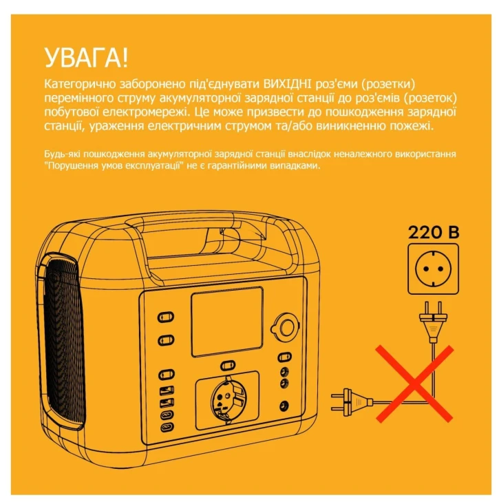 Зарядна станція Must Рower 1000W 1280Wh (EM1024S) фото 6