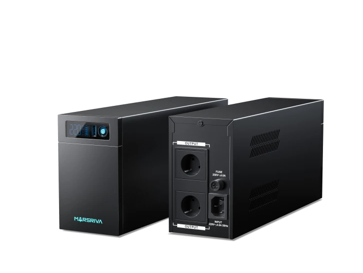 ДБЖ Marsriva MR-UF1200L Black фото 4