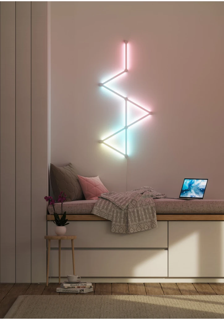 Дополнительные панели Nanoleaf Lines Expansion Pack Apple HomeKit - 3 шт. (NL59-E-0001LW-3PK) фото 7