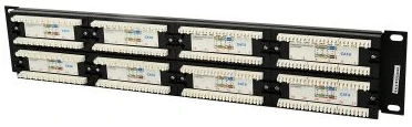 Патч-панель Cablexpert 19" 48xRJ-45 UTP cat.6, 2U, тип 110 (NPP-C648CM-001) фото 2
