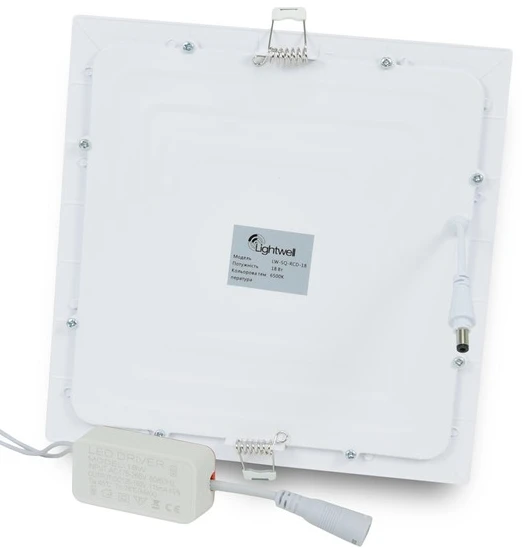 Светильник точечный врезной Lightwell LW-SQ-RCD-18 (18 Вт, 6500 К) фото 2