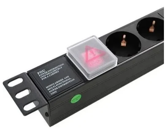 Блок розеток Hypernet SPP8-WC 19", 1U, 8 розеток, без кабеля Black фото 2