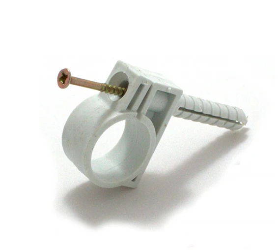 Обойма для труб і кабелю D32-34 мм з ударним шурупом (25 шт) 220 ТМ