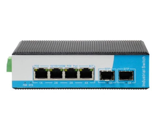 POE коммутатор Copy HongRui HRM400-42GBTS 6-ти портовый