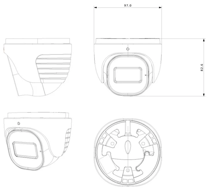 IP-відеокамера Provision-ISR DH-340IPSN-28-G (2.8 мм) фото 3