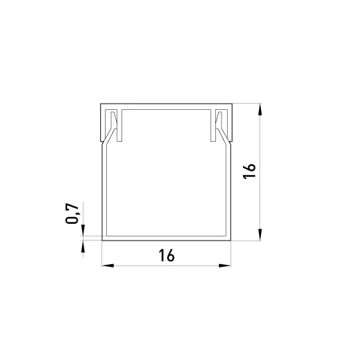 Кабель-канал E.Next 16х16 мм белый (s033003) фото 2